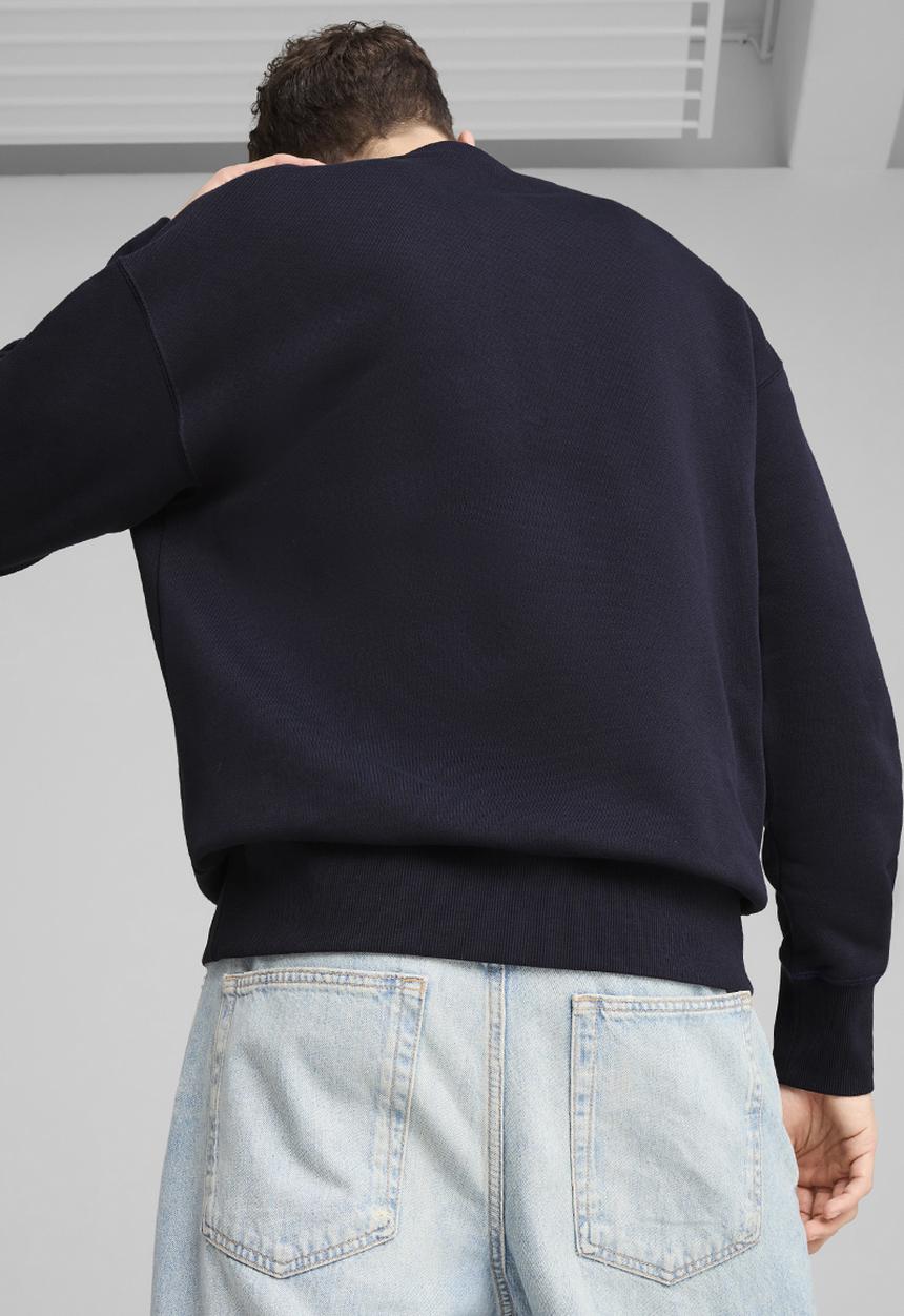 PUMA - Premium ess Relaxed Graphic Crew TR - New Navy