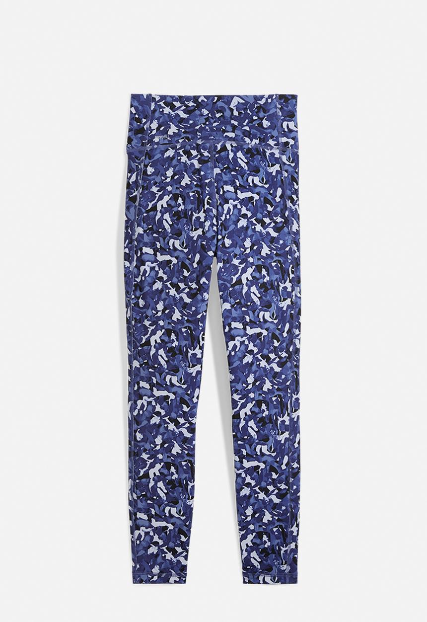 PUMA - W Tad Graphic Tight - 7/8 Aop - Blue Crystal-Aw-048287-0001