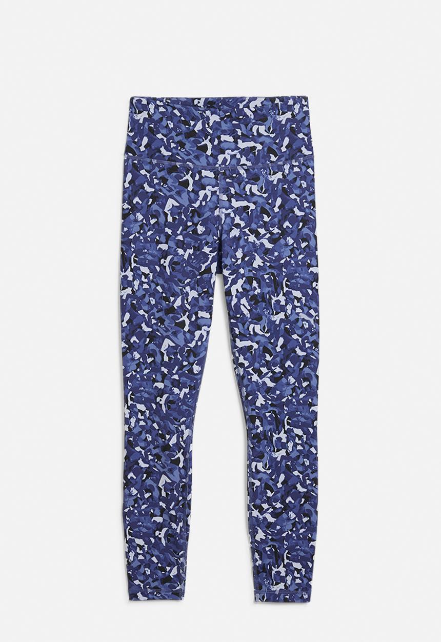 PUMA - W Tad Graphic Tight - 7/8 Aop - Blue Crystal-Aw-048287-0001