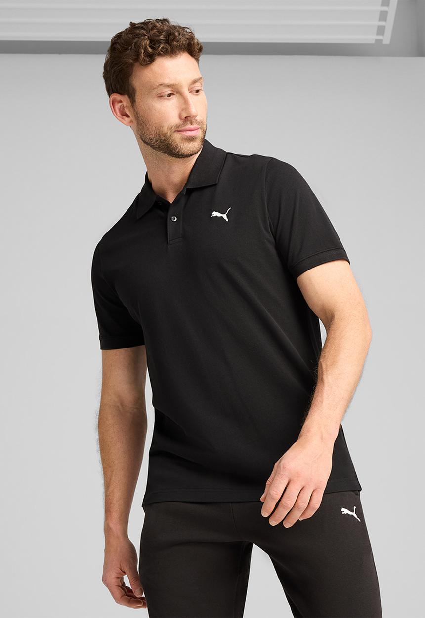 PUMA - Ess small puma logo pique polo m - puma black 