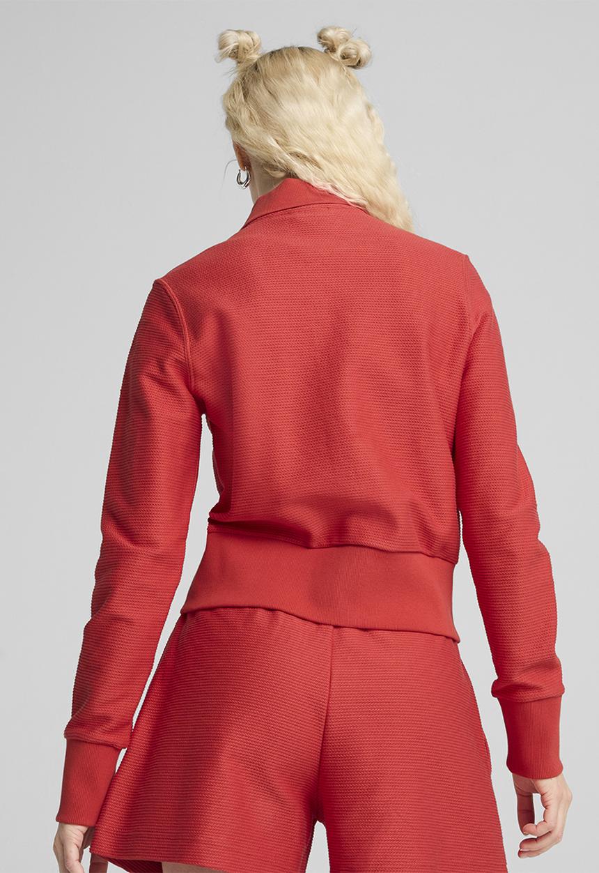 PUMA - Premium Ess Knitted Cardigan - Red Fire