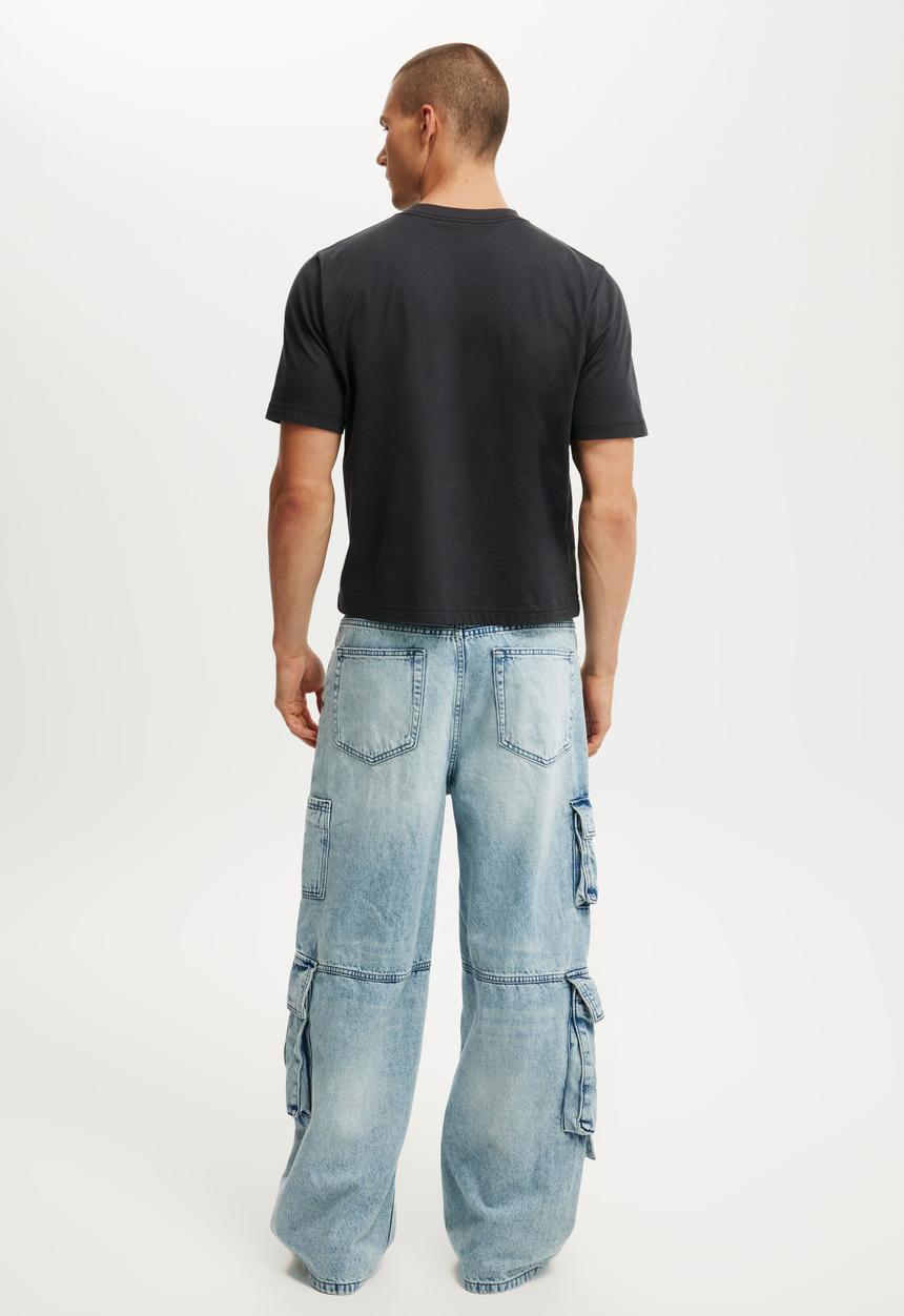 Cotton On - Super Baggy Jean - Cargo Starlite Blue