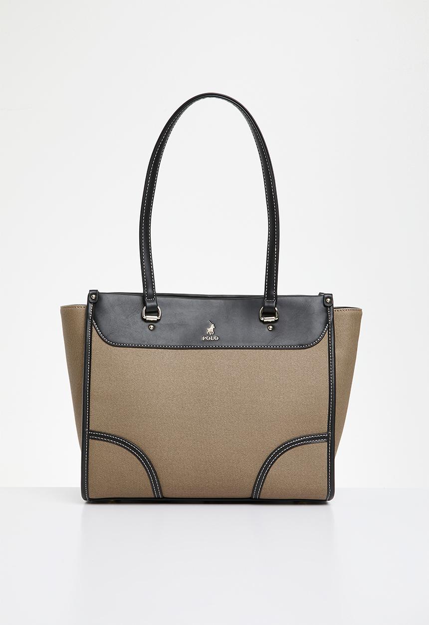 POLO - Sahara tote - neutral & black
