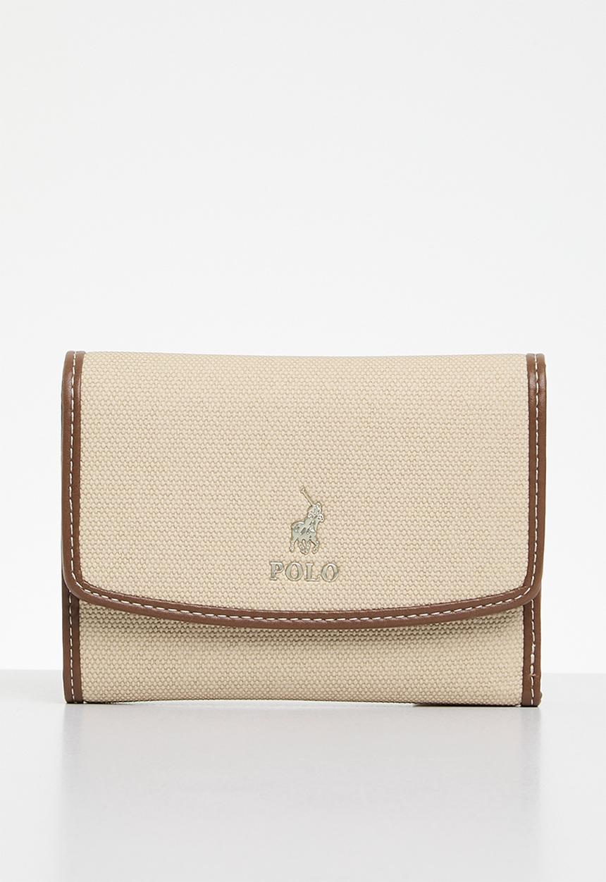 POLO - Sahara compact trifold purse - tan