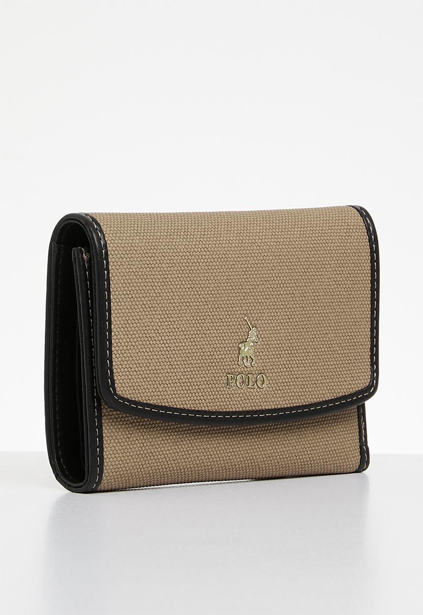 POLO - Sahara compact trifold purse - neutral & black