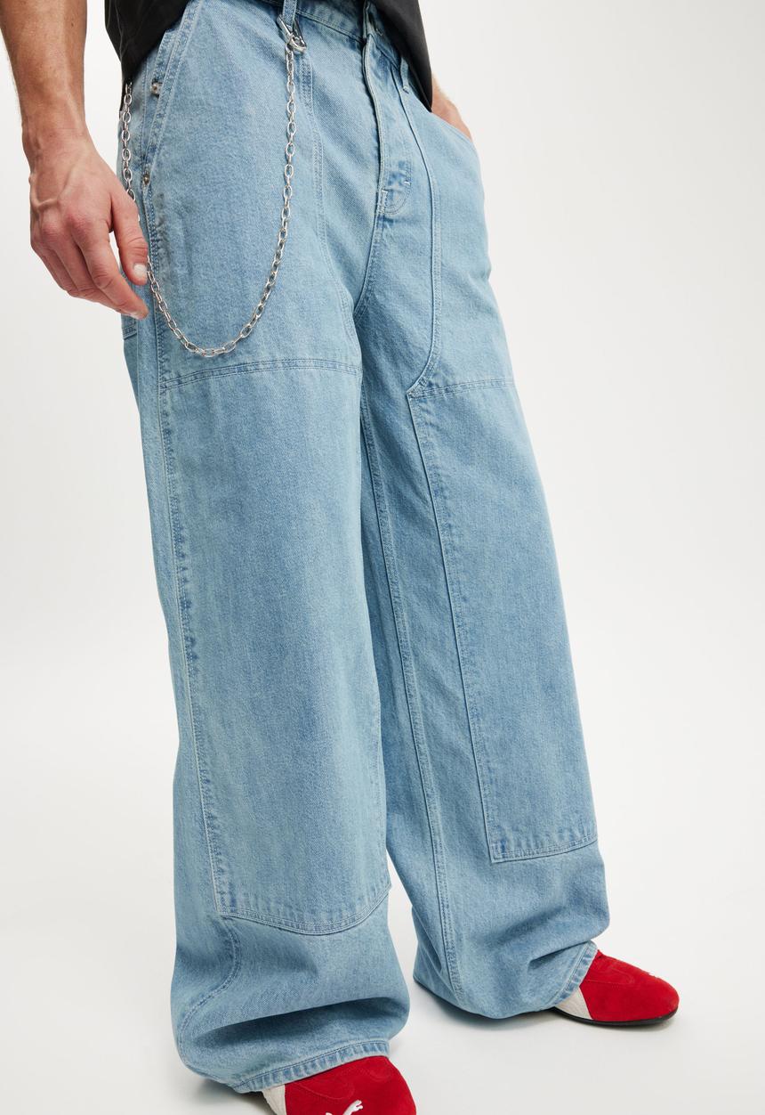 Cotton On - Super Baggy Balloon Jean - Carpenter Sports Blue