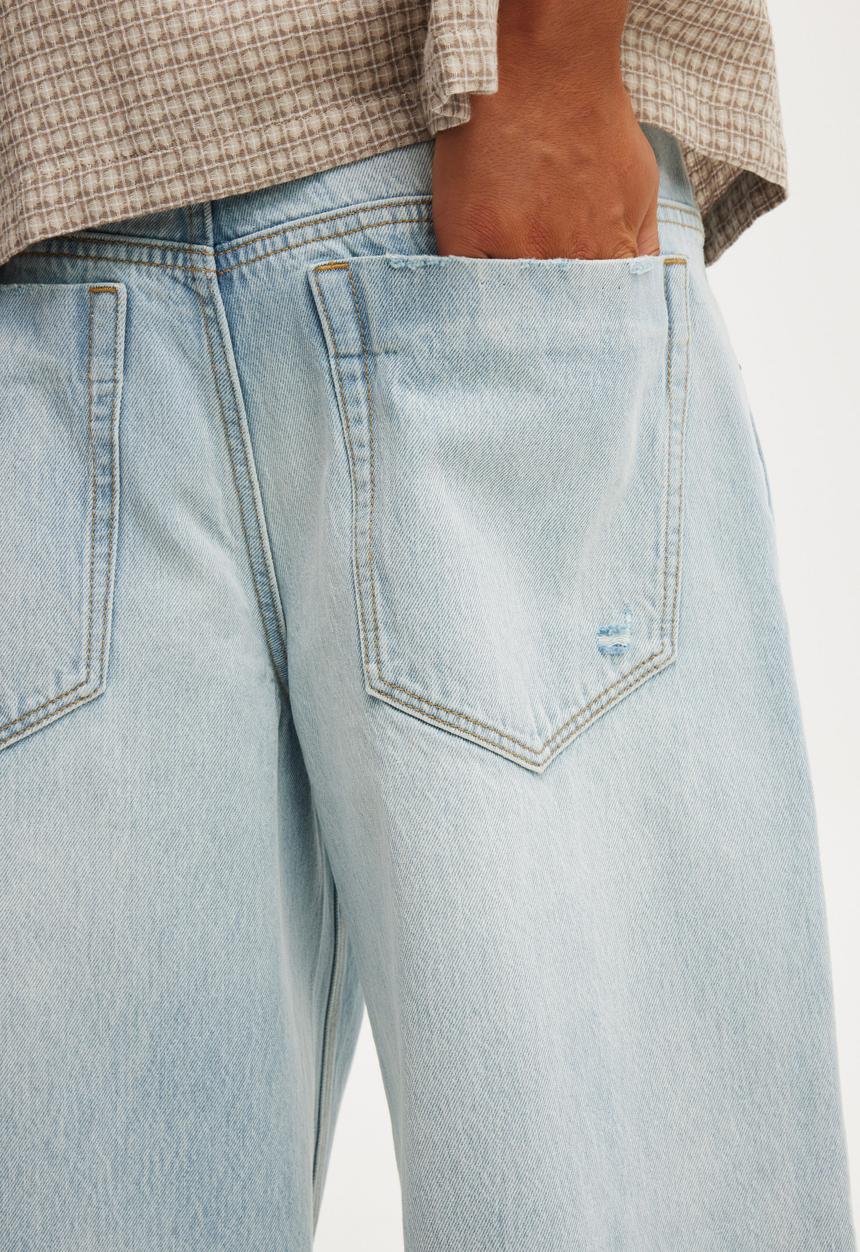 Cotton On - Super Baggy Engineered Jean - Oasis Blue