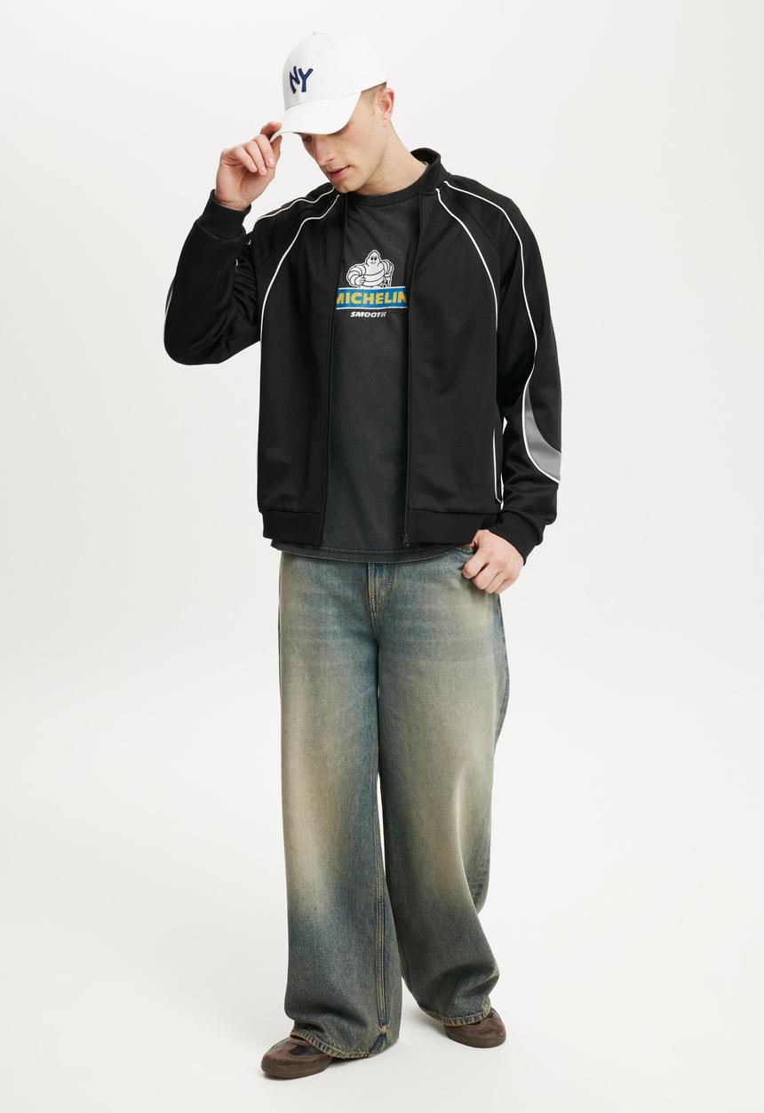 Cotton On - Loose Fit Michelin T-Shirt - Lcn Mic Black/Michelin - Logo