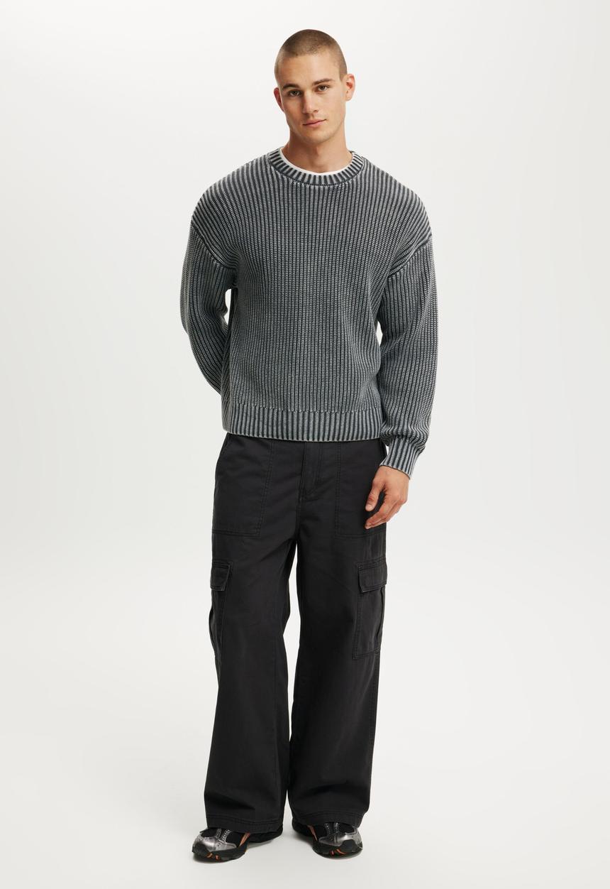 Cotton On - Axel Baggy Cargo Pant - Jet Black