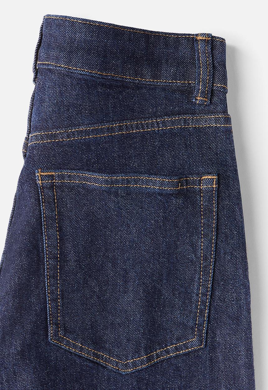 H&M - Wide high jeans - dark denim blue