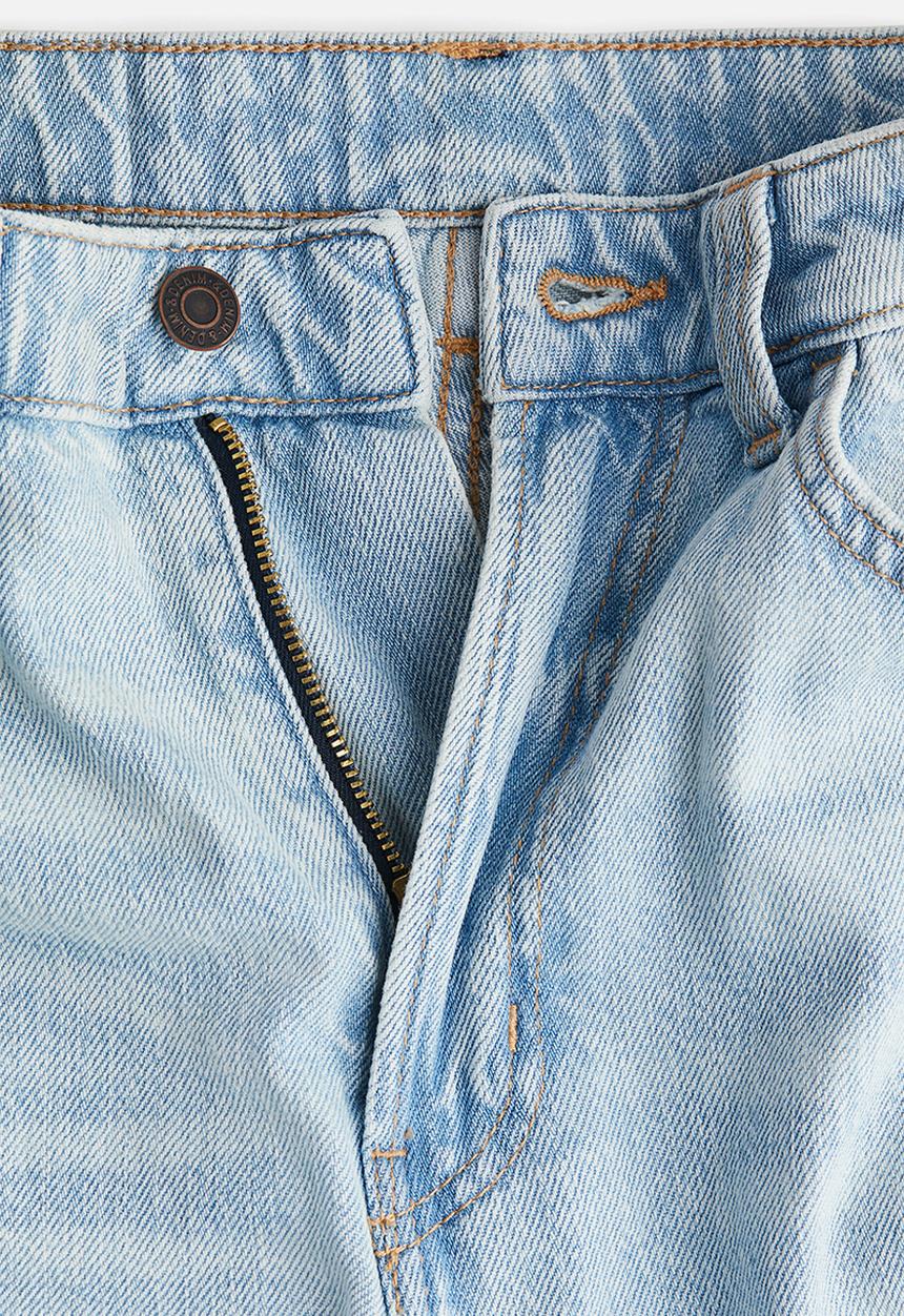 H&M - Curvy fit wide ultra high jeans - blue