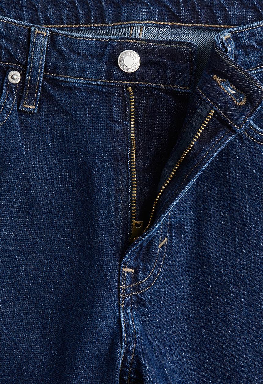 H&M - Curvy fit flared high jeans - blue