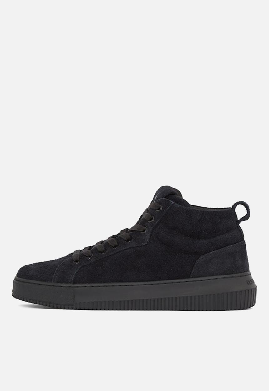 Calvin Klein - Chunky cupsole high suede - triple black