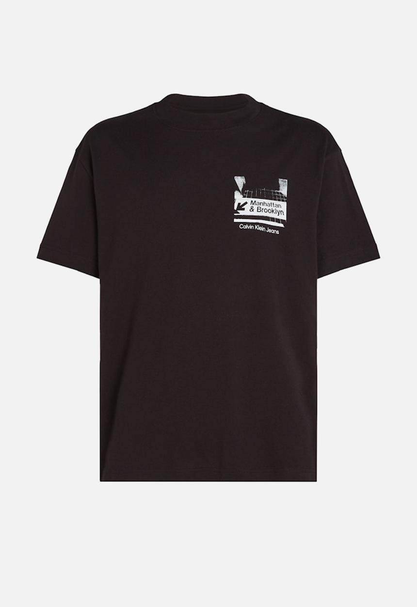 Calvin Klein - Subway sign tee - ck black