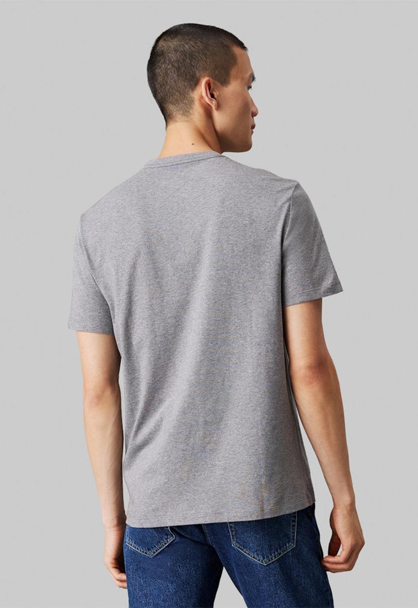 Calvin Klein - Ss hero monogram tee 30s eu opt - medium grey heather