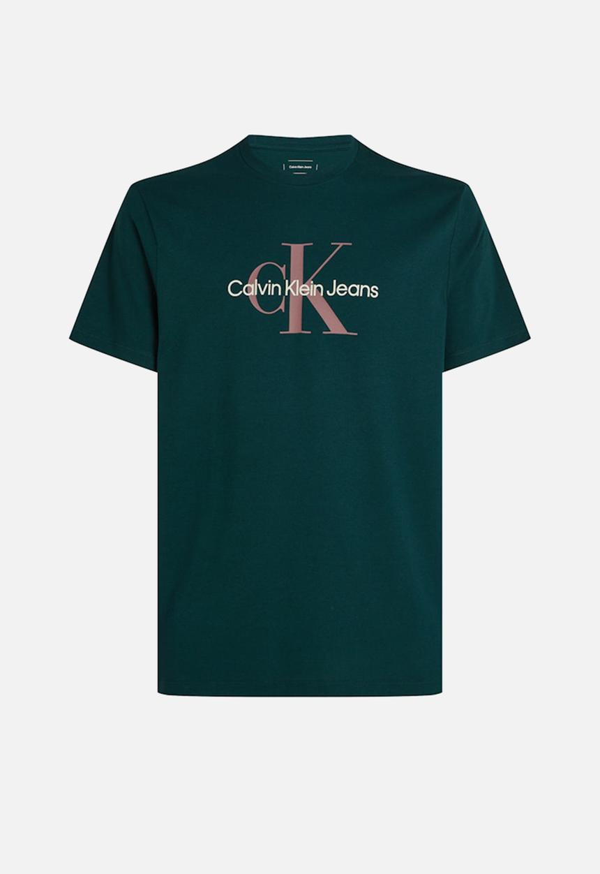 Calvin Klein - Ss hero monogram tee 30s eu opt - ponderosa pine