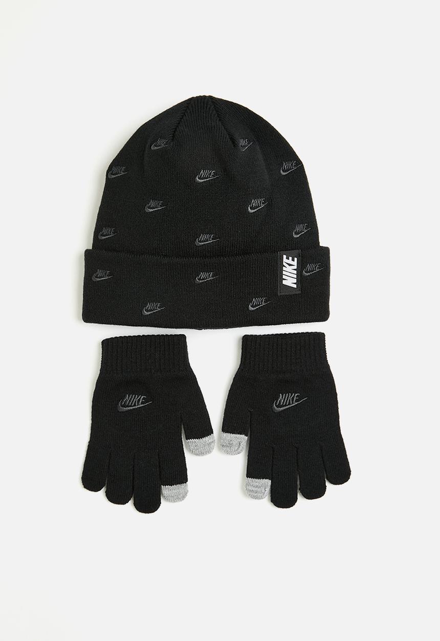 Nike - Nan futura toss apex beanie set - black