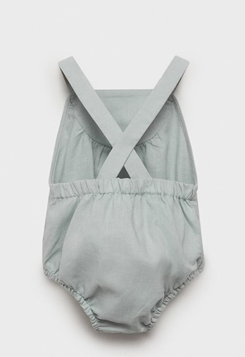 MANGO - Romper john - turquoise / aqua