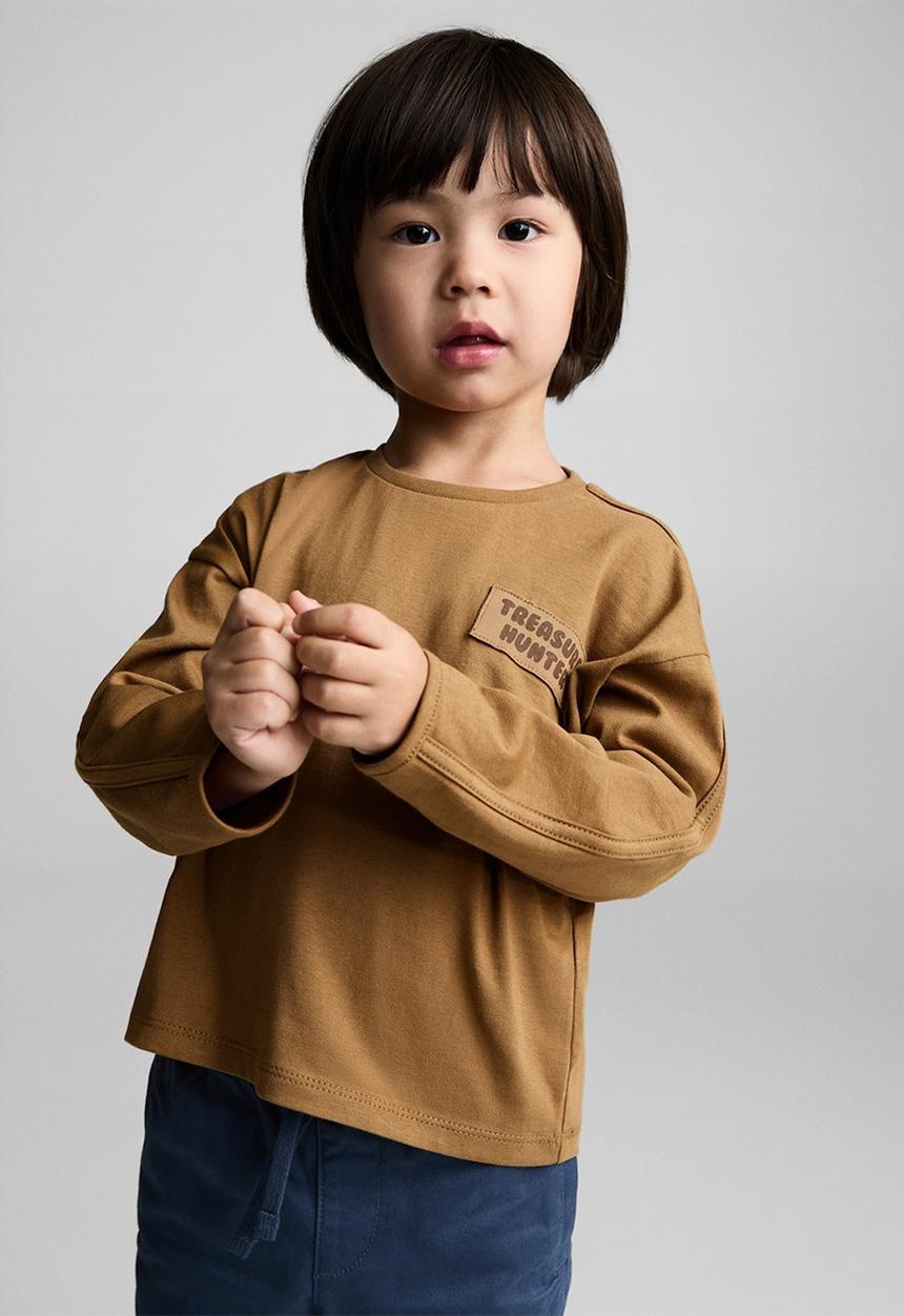 MANGO - T-shirt hunter - dark yelow