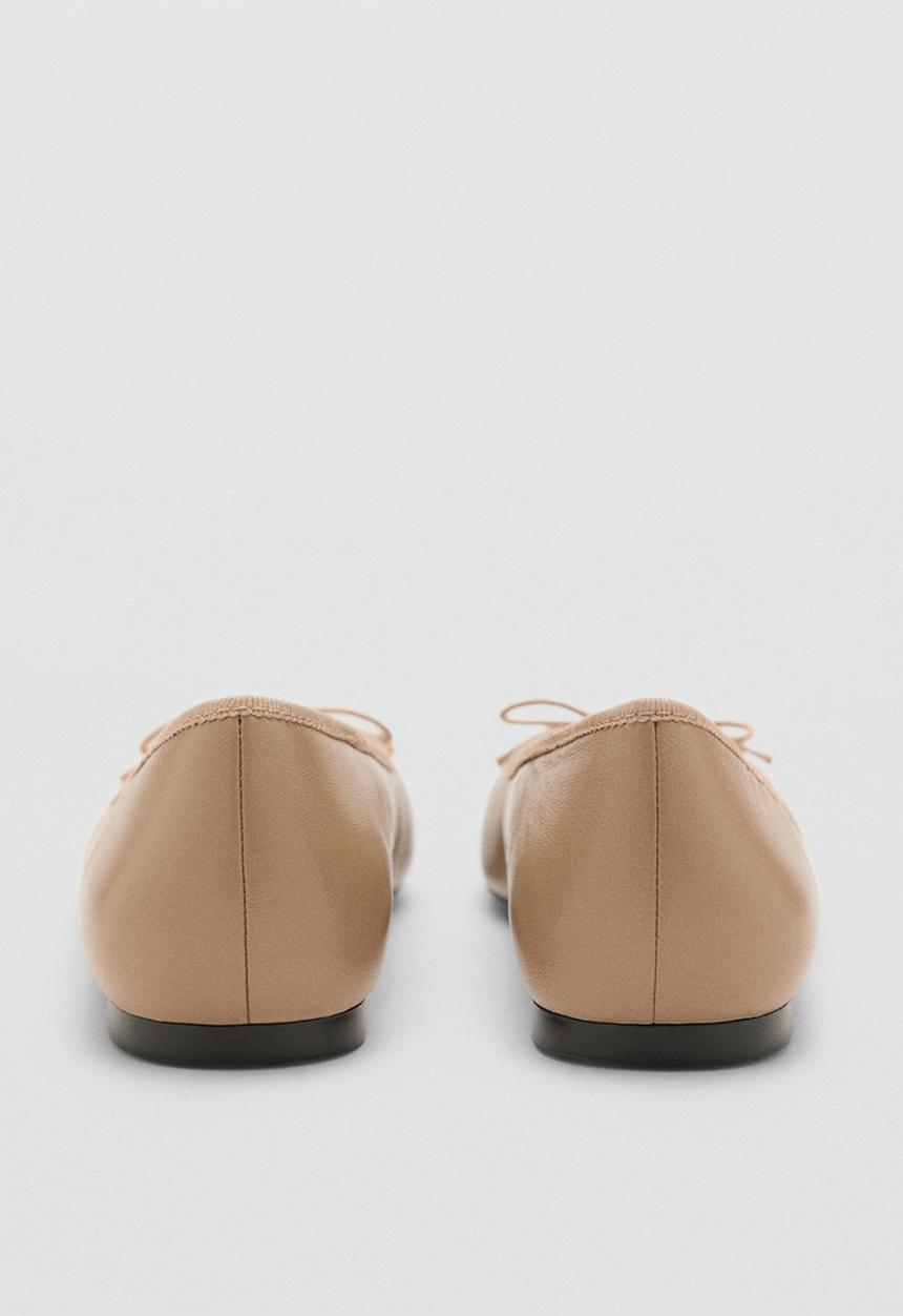 MANGO - Pova leather pump - medium brown