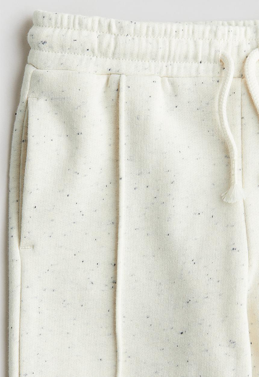 H&M - Crease-leg joggers - light beige 