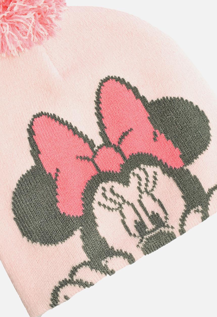 Character Group - Minnie baby 2 piece beanie & mitten set - pink