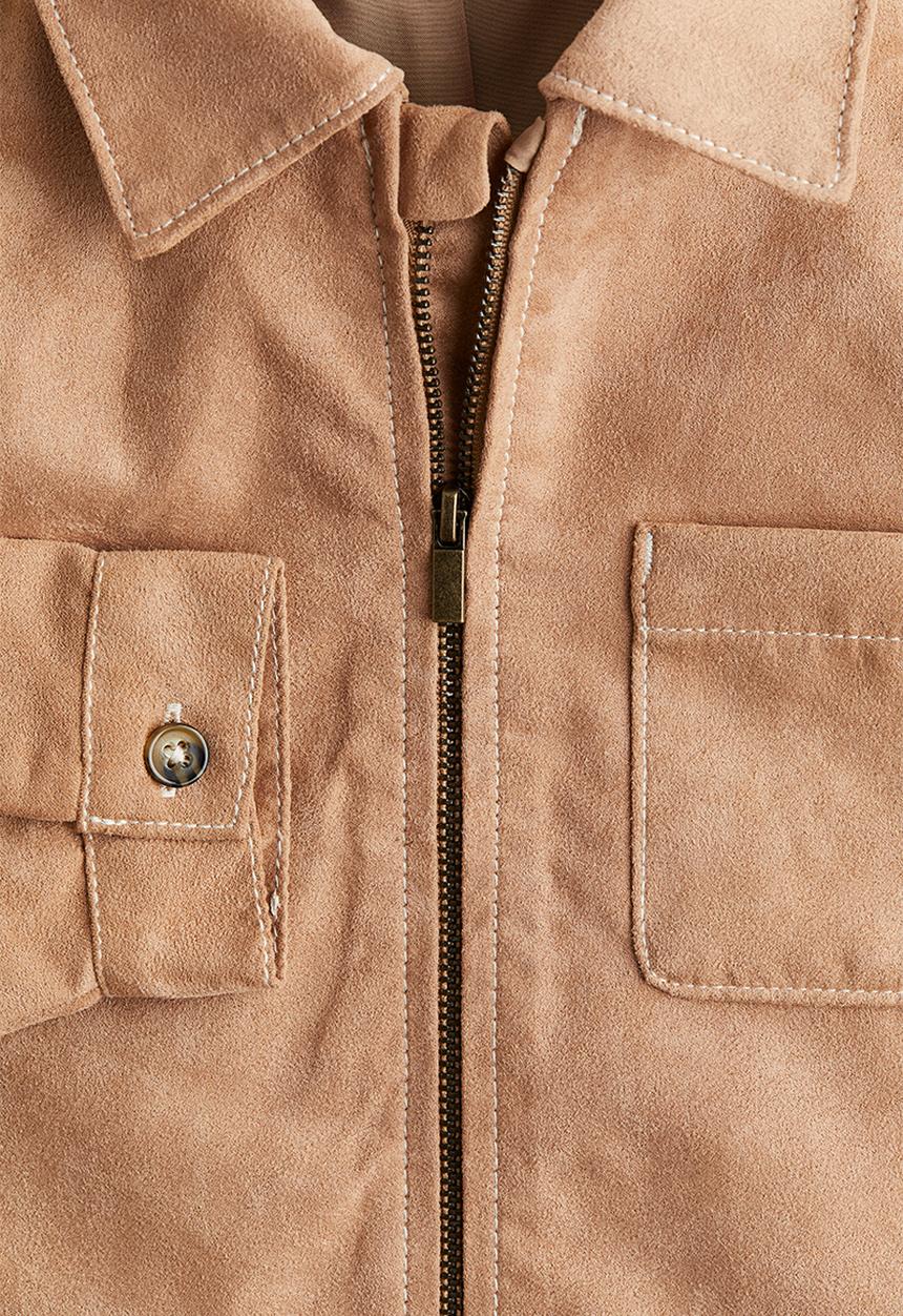 H&M - Loose-fit overshirt - beige