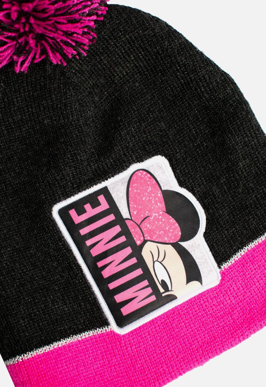 Character Group - Minnie beanie & glove - black