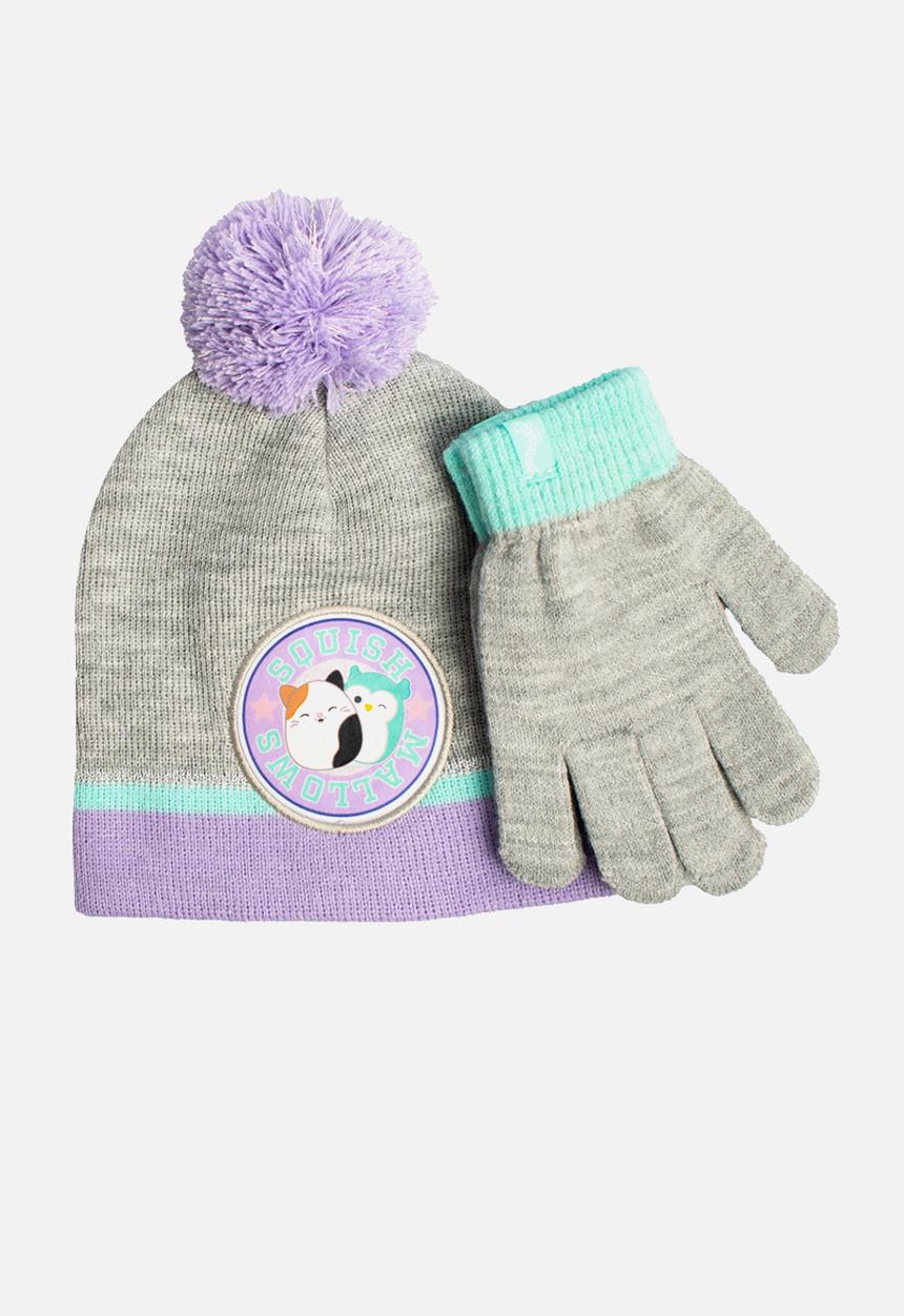 Character Group - Squishmallows beanie & glove - purple