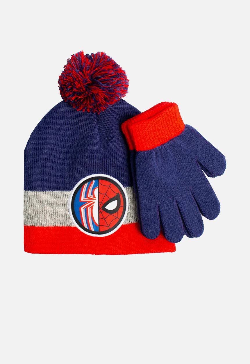 Character Group - Spiderman beanie & glove - blue
