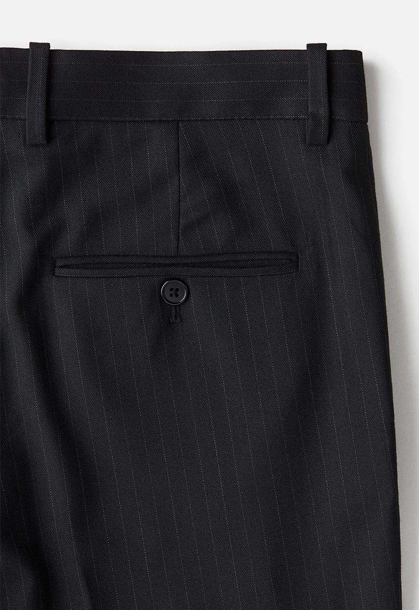 H&M - Regular fit suit trousers - dark grey pinstriped