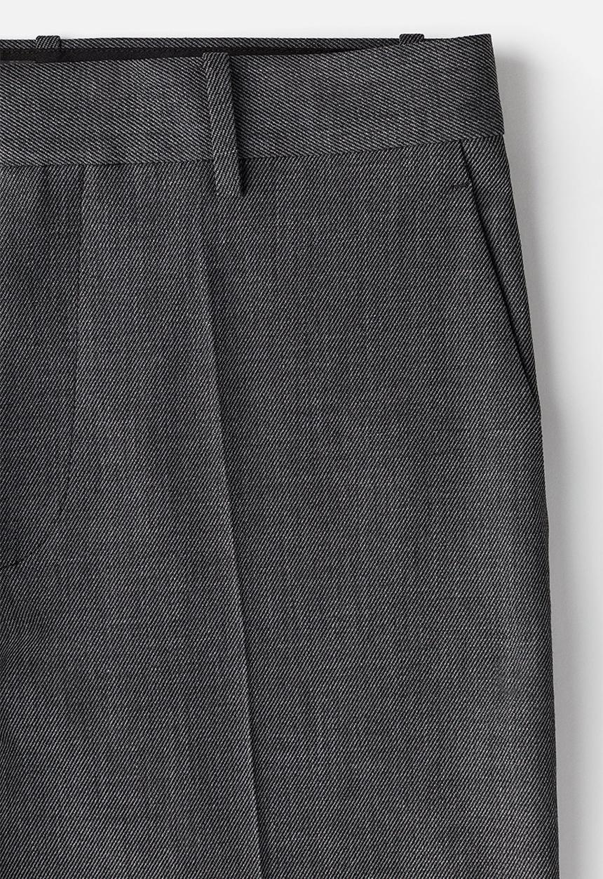 H&M - Relaxed fit wool-blend suit trousers - dark grey