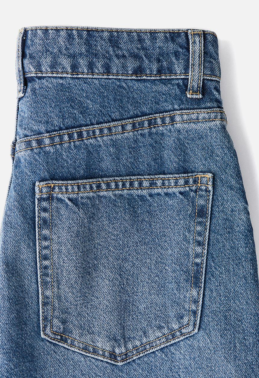 H&M - Crease-leg tapered jeans - blue