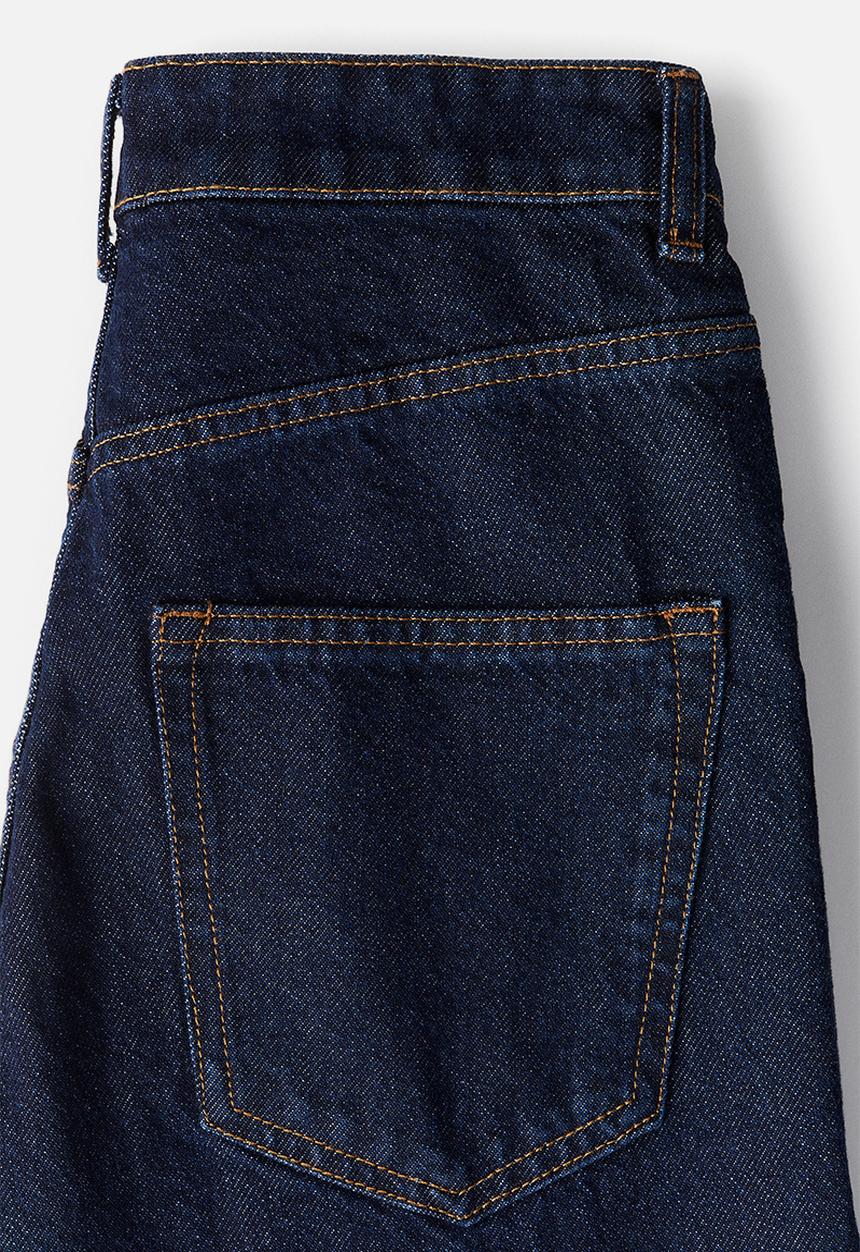 H&M - Crease-leg jeans - dark denim blue