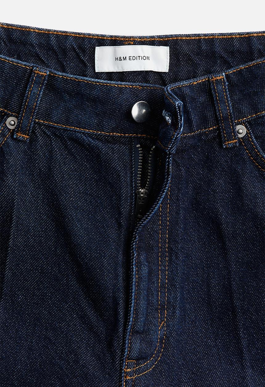H&M - Crease-leg jeans - dark denim blue