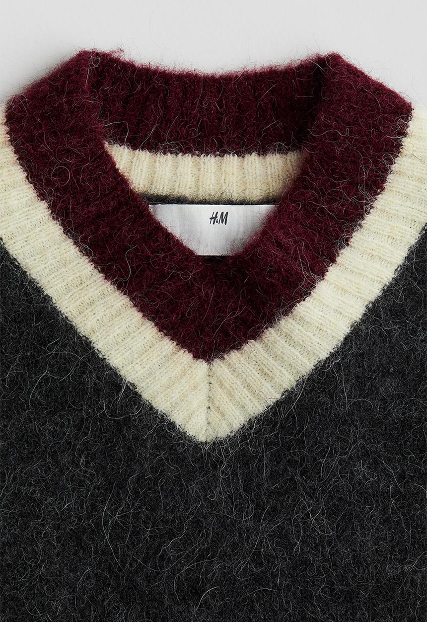 H&M - Wool-blend jumper - dark grey
