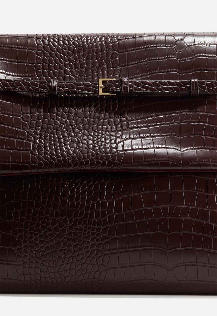 H&M - Oversized clutch - burgundy 
