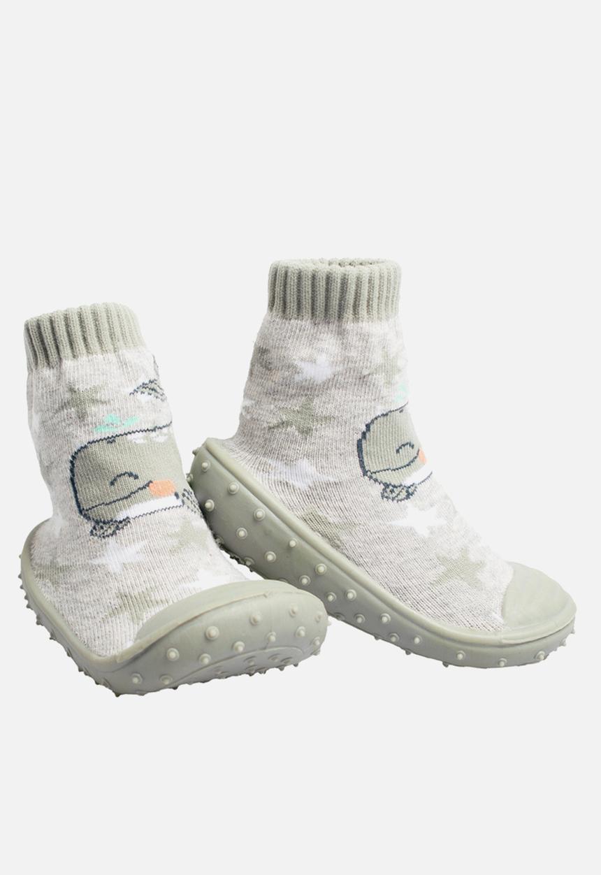 Character Group - Whale rubber booties  - grey