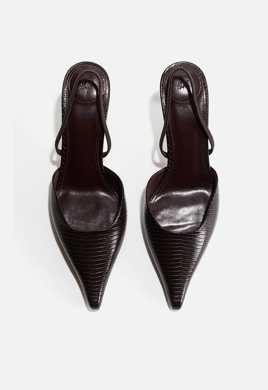 H&M - Slingback court shoes - dark brown