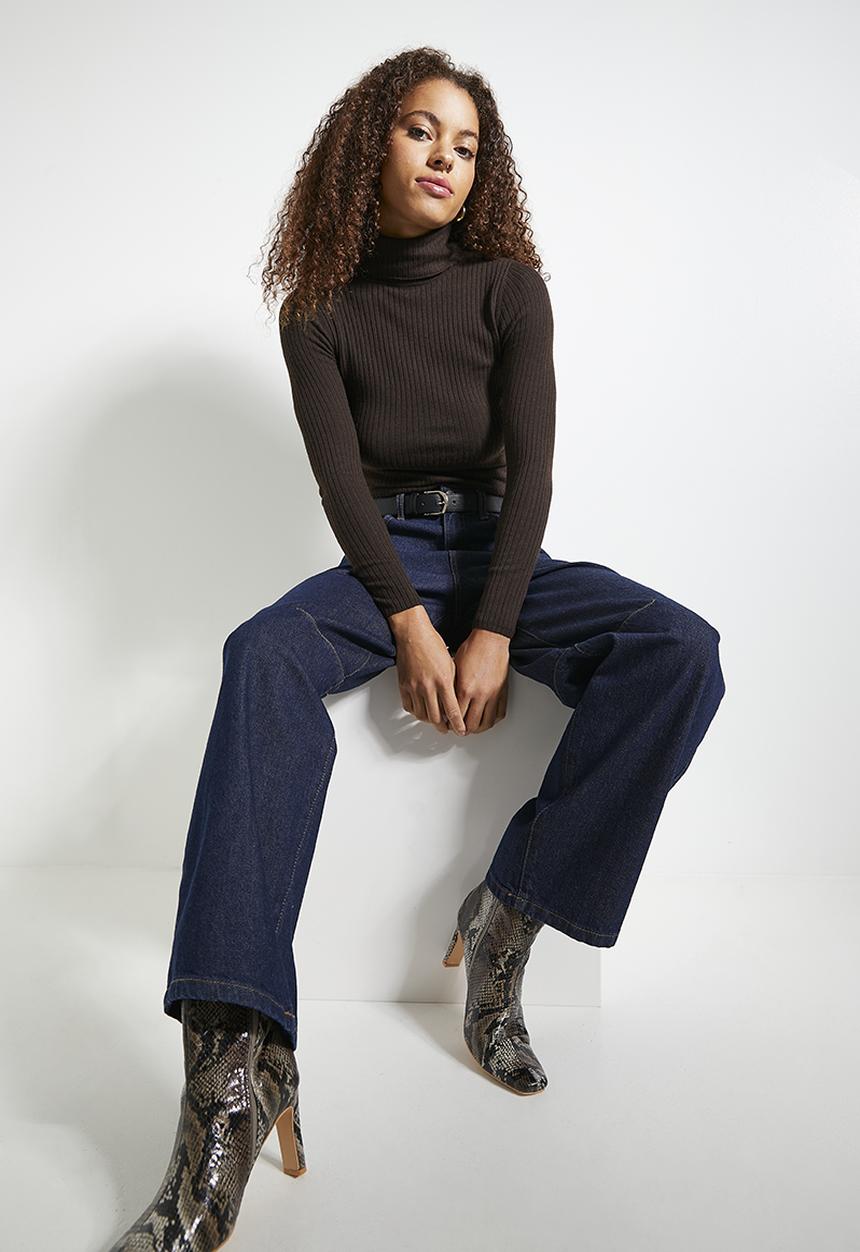 MANGO - Sweater Flurron - Dark Brown