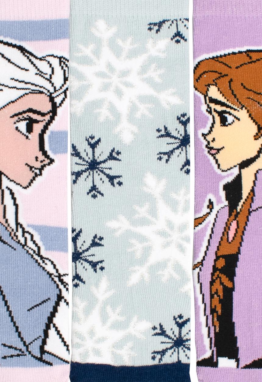 Character Group - Frozen 3pk anklet socks - purple