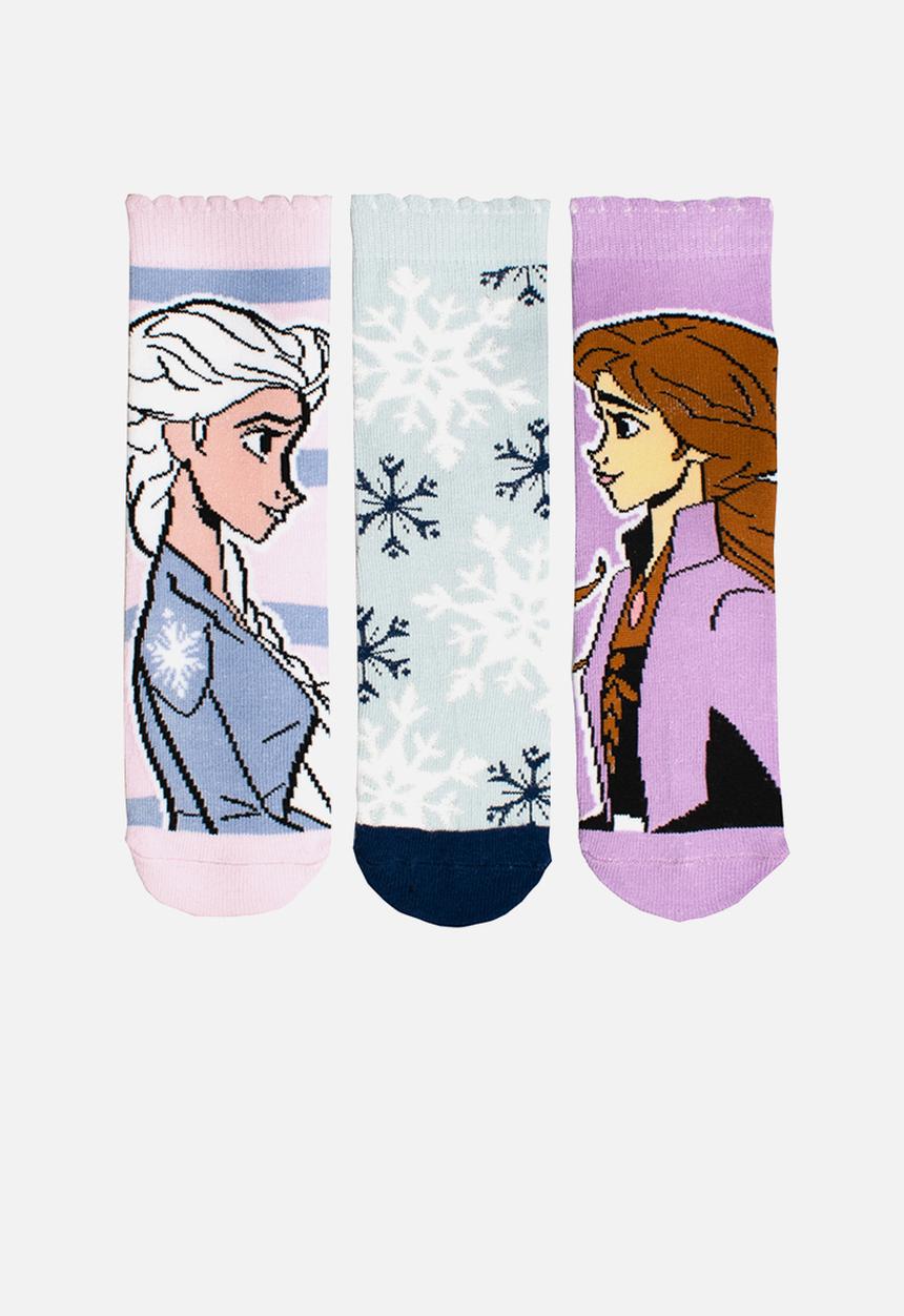 Character Group - Frozen 3pk anklet socks - purple