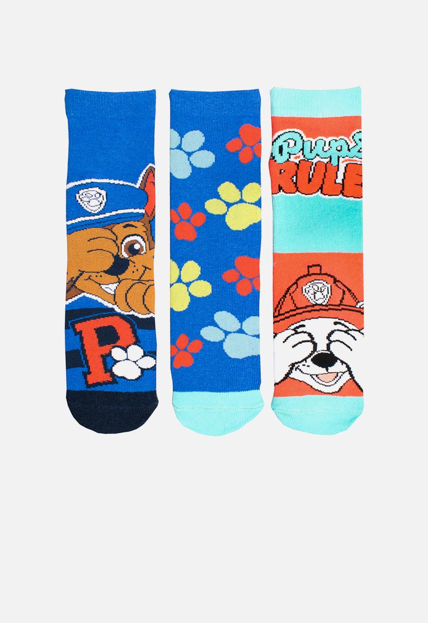 Character Group - Paw patrol 3pk anklet socks - blue