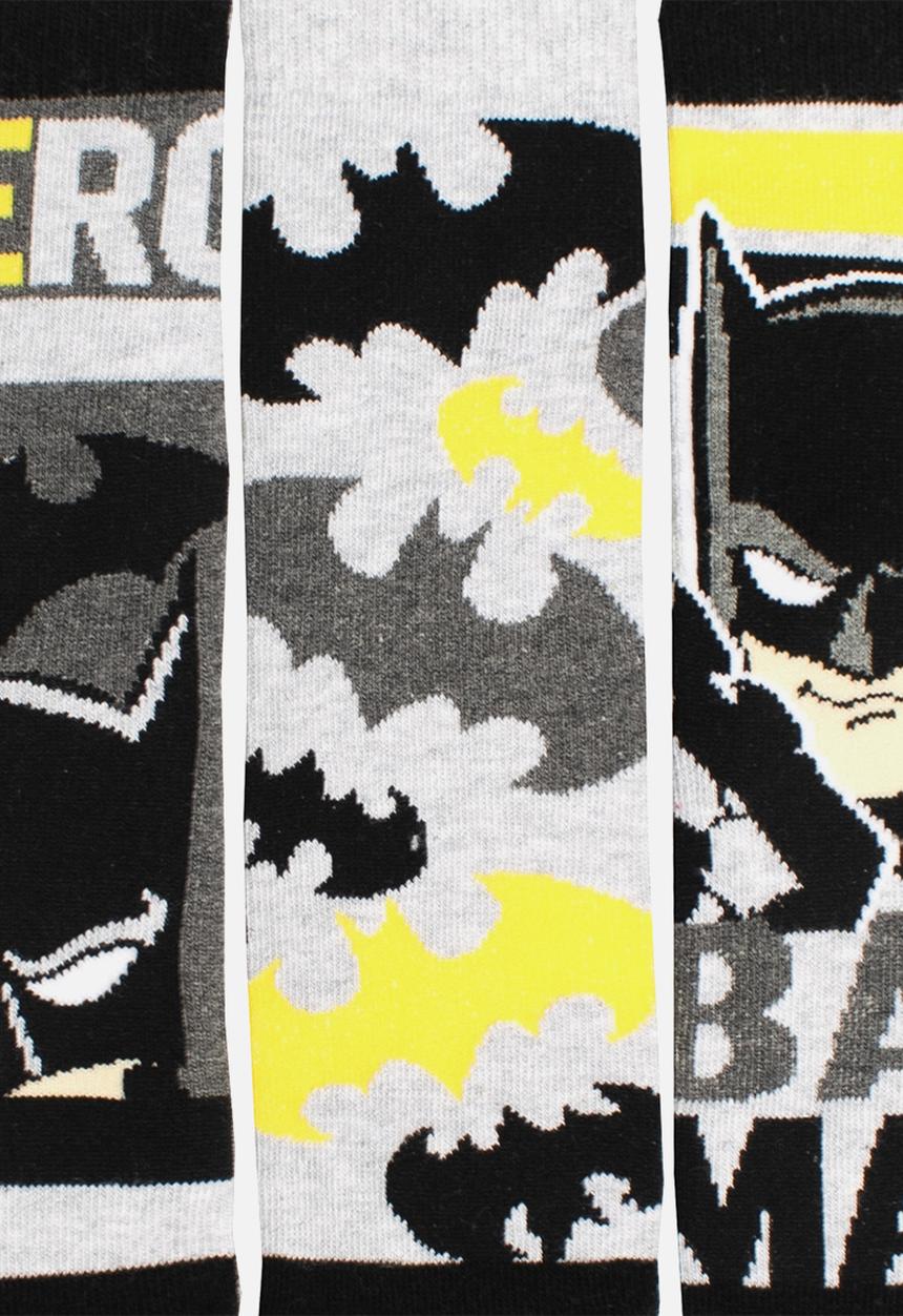 Character Group - Batman 3pk anklet socks - black