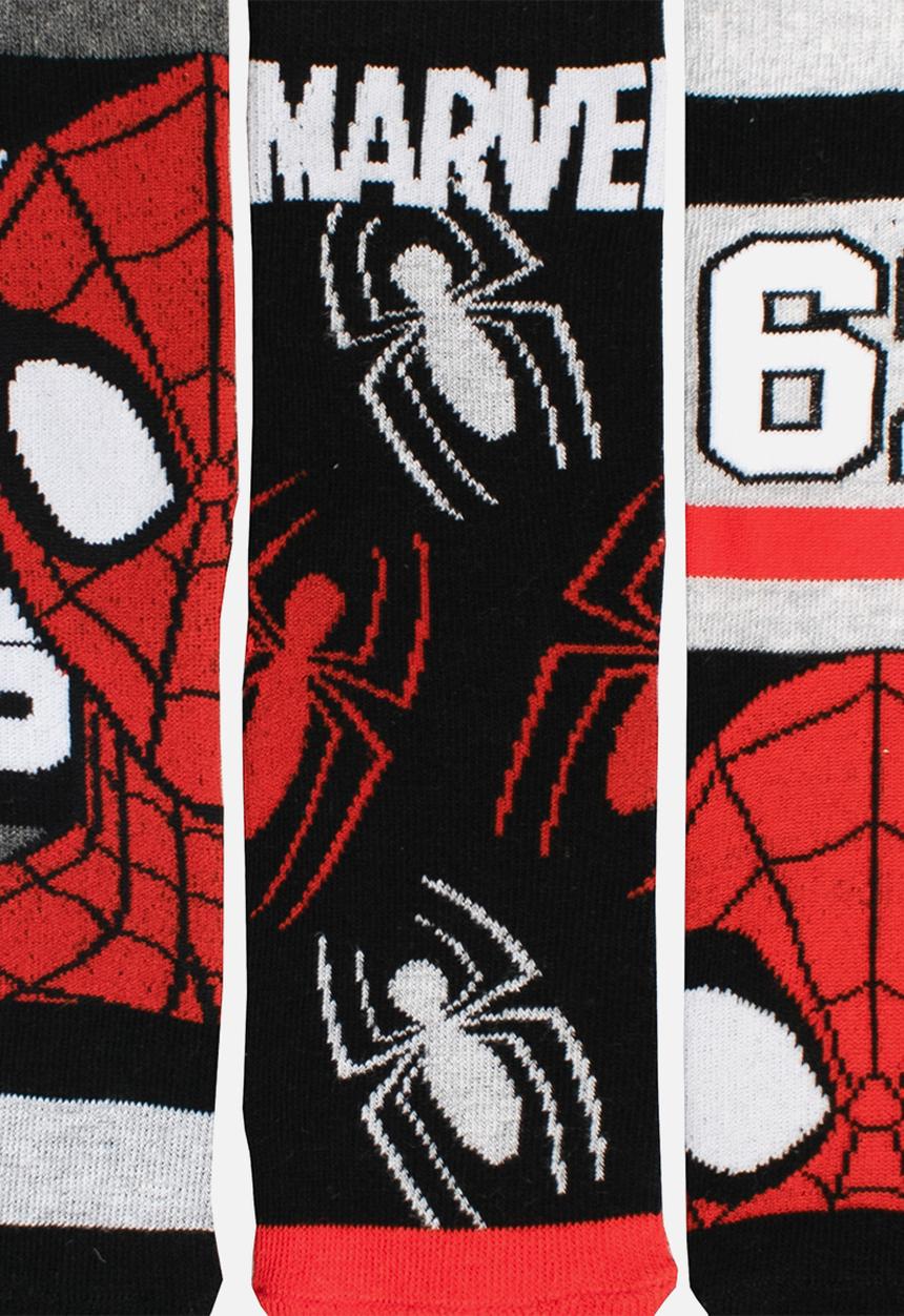 Character Group - Spiderman 3pk anklet socks - red