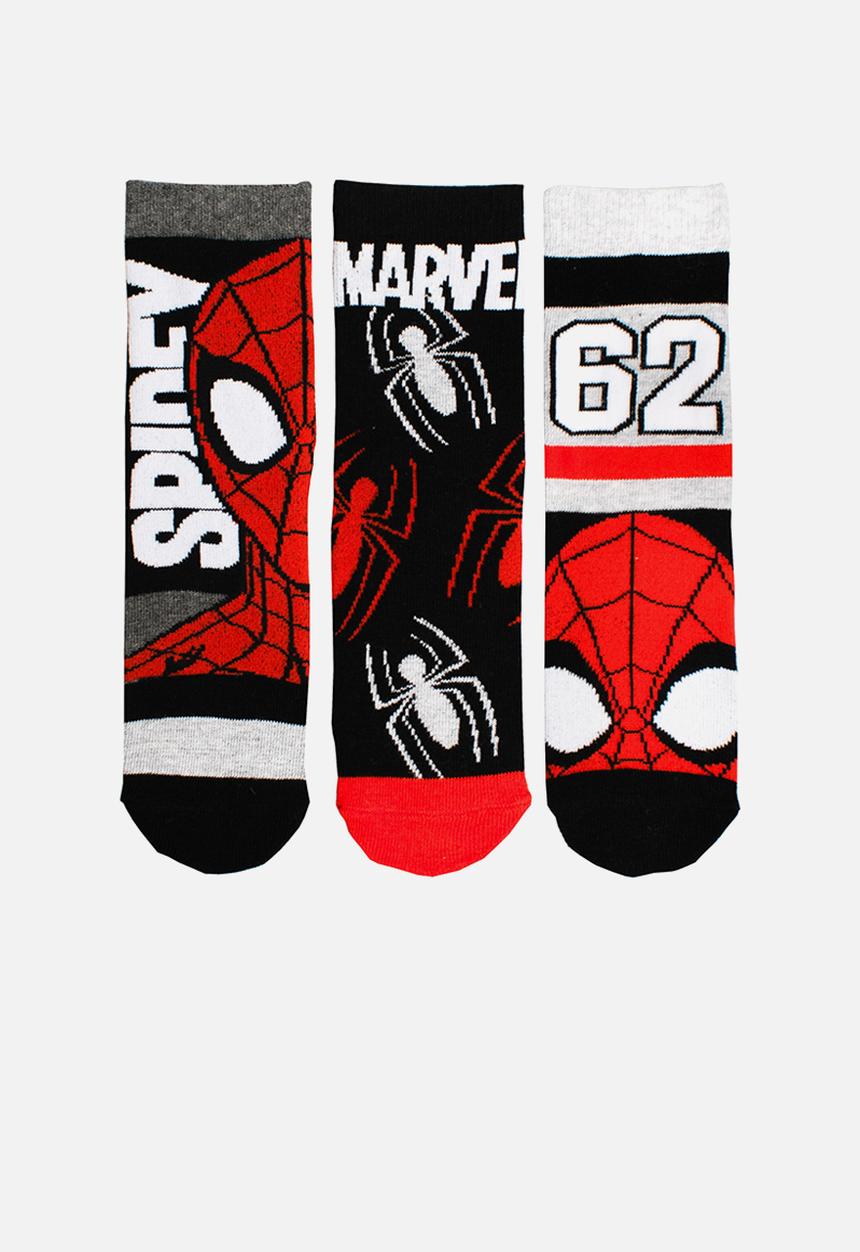 Character Group - Spiderman 3pk anklet socks - red