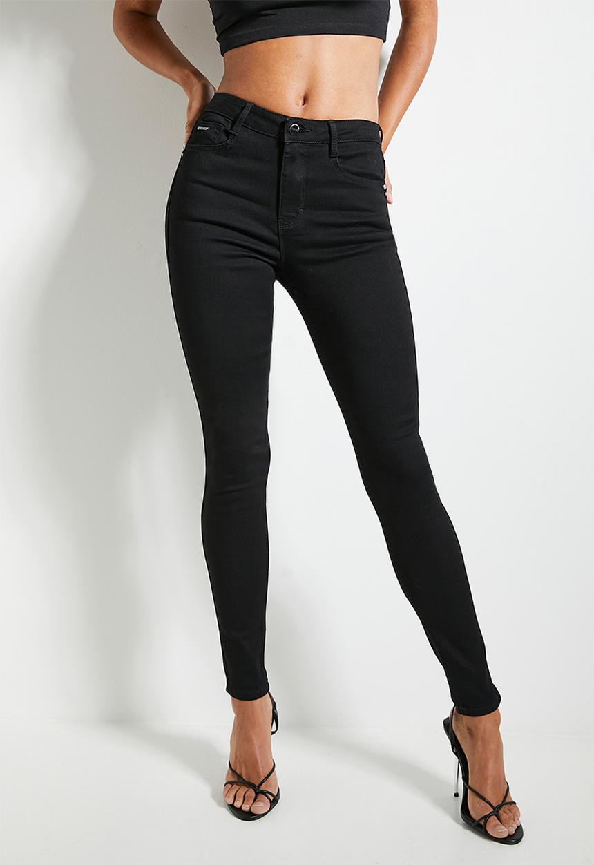 SISSY BOY - Laura : Mid Waist Skinny With Wings on Pockets - Black