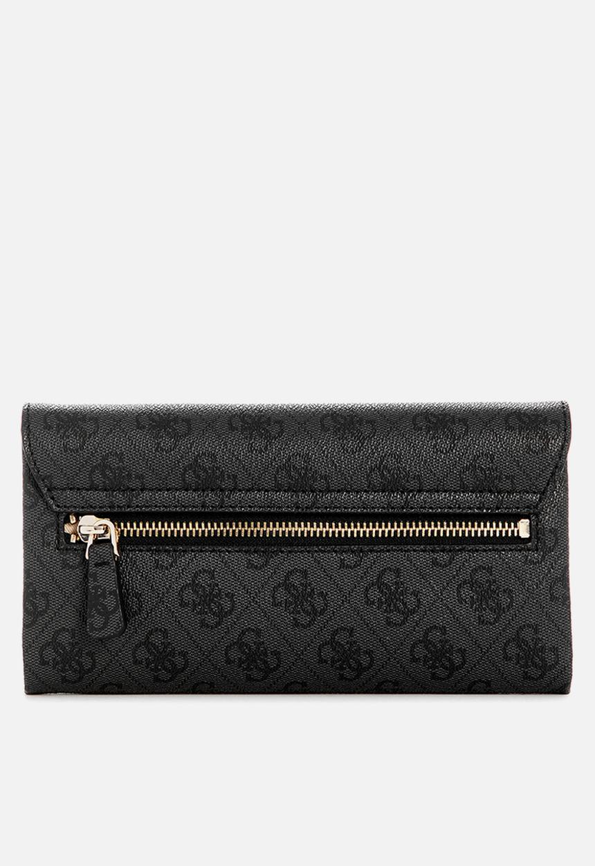 GUESS - Noelle crossbody flap organiser - coal