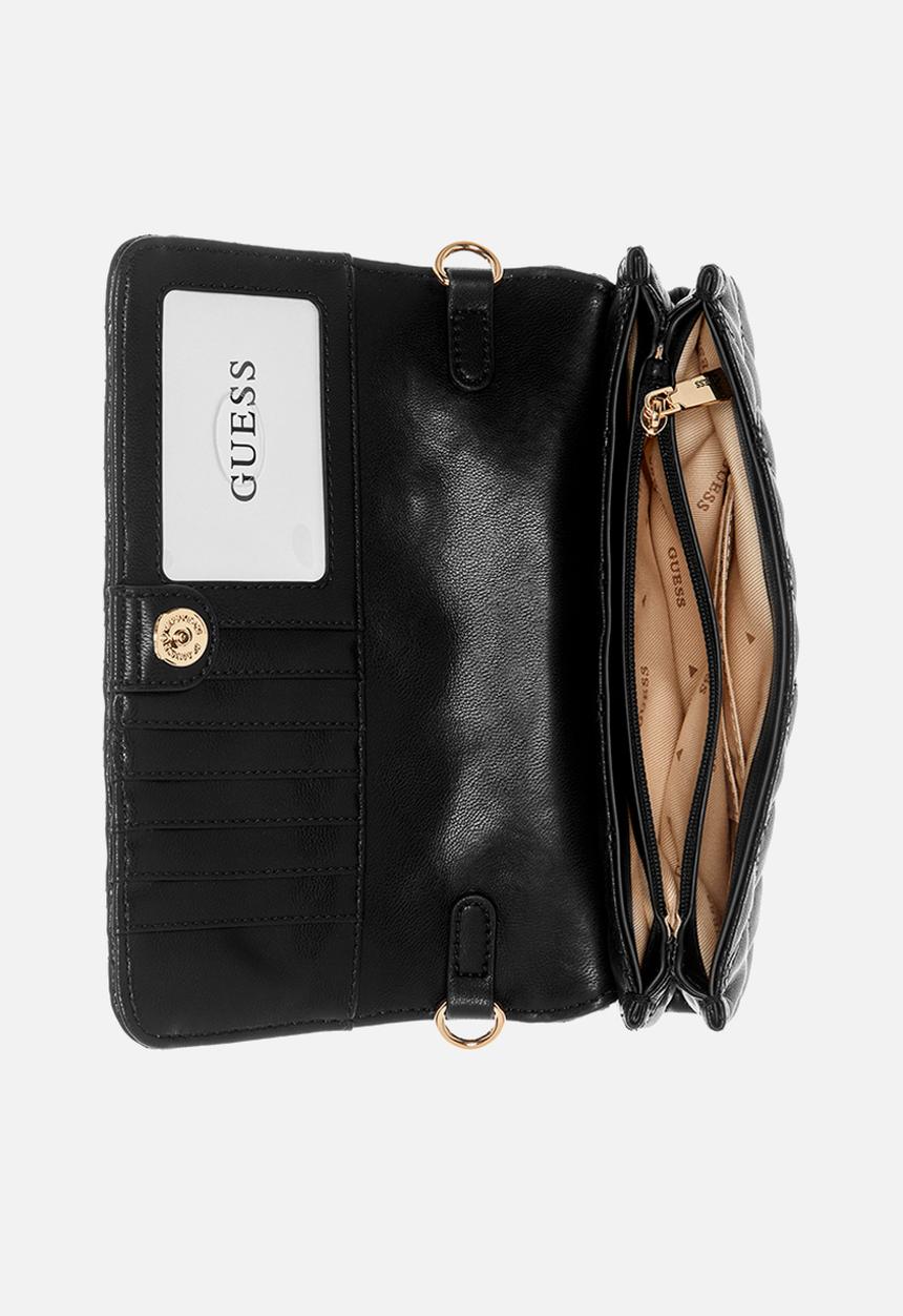 GUESS - Noelle crossbody flap organiser - coal