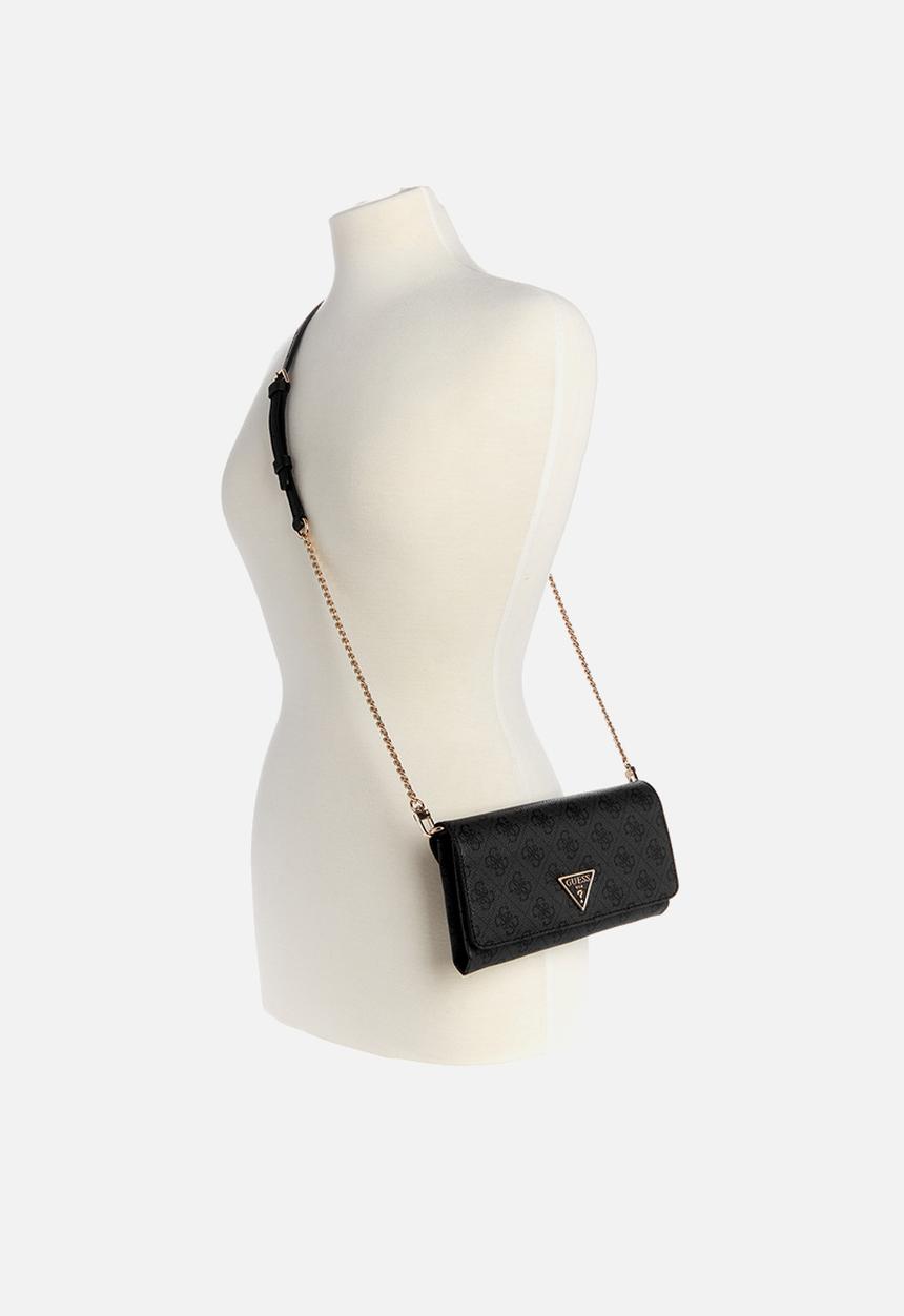 GUESS - Noelle crossbody flap organiser - coal